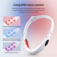 CkeyiN V Shaped Facial Liting Device odchudzanie twarzy zaostrzenie maszyna czerwona terapia światłem szyi EMS masażer usuwanie podwójnego podbródka 3